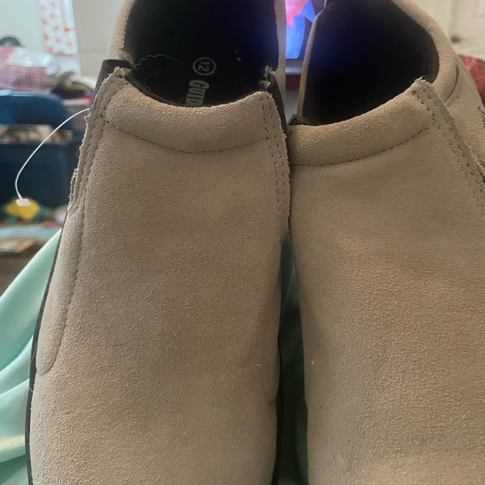 Men's Classic Suede Loafers - Light Gray
